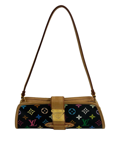 Shirley Shoulder Murkami, 990&euro;, Bolso, Amarillo/Negro/Rosa/Verde, Canvas - General, Vista frontal